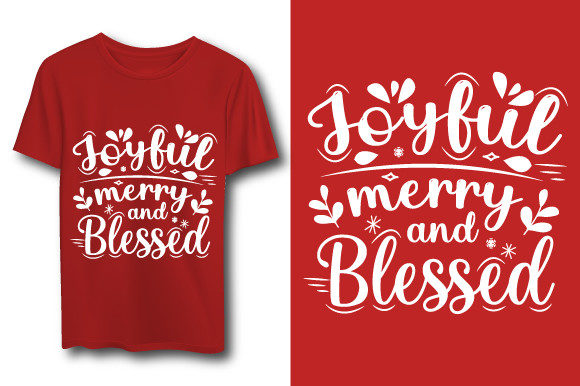 Christmas Typography T-shirt: A Festive Graphics Asset for Crafts