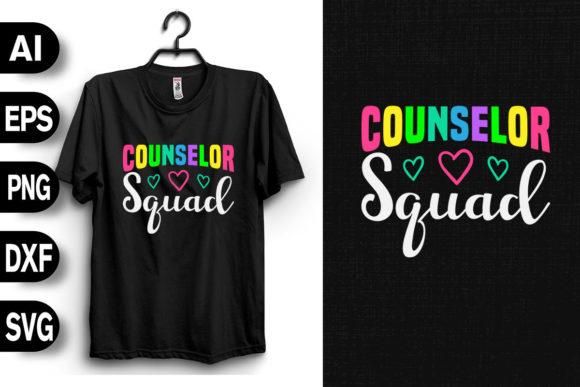 Counselor Squad: A Versatile T-Shirt Design for Creative Brands