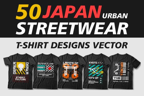 Japan Urban Streetwear T Shirt Designs: Perfect for Local Brands