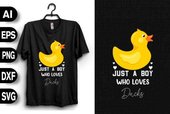 Just a Boy Who Loves Ducks: A Charming Embroidery Design