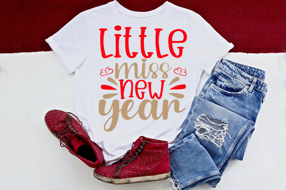 Little Miss New Year SVG: A Festive Graphic for Crafts