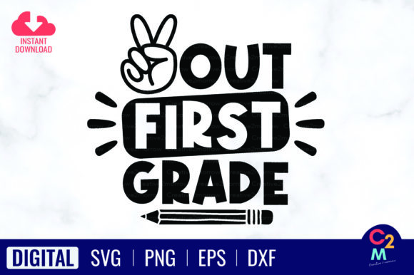 Peace out First Grade SVG: A Versatile T-Shirt Design Graphic