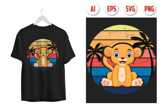 Review: Cat T-shirt Design 01 for Graphics and Print Templates
