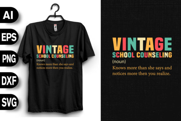 Review: National School Counseling Definition T-Shirt Graphics