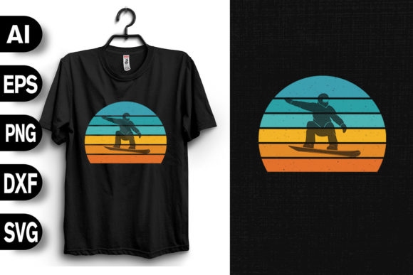 Review: Snowboarding Retro Vintage Graphics for T-Shirt Designs