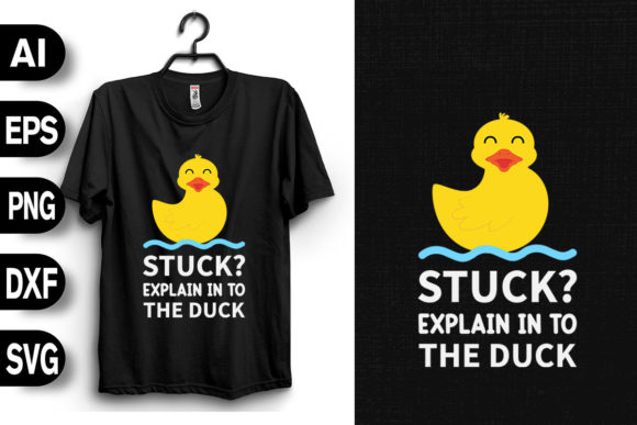 Stuck Explain in to the Duck: A Versatile Graphics Asset for T-Shirt Designs