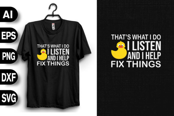 That's What I Do: A Versatile T-Shirt Graphics Design for Publishers