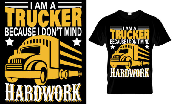 Truck Driver T-shirt Design: A Bold Graphics Asset