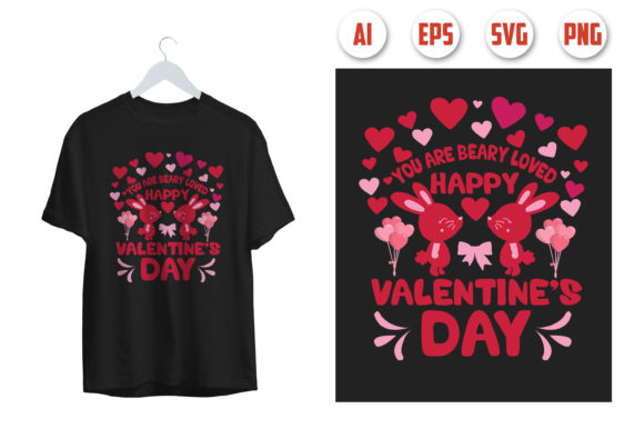 Valentine's Day T-shirt Design 1: A Versatile Graphic Asset