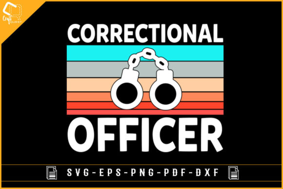 Vintage Correctional Officer T-shirt SVG: Graphics & Crafts