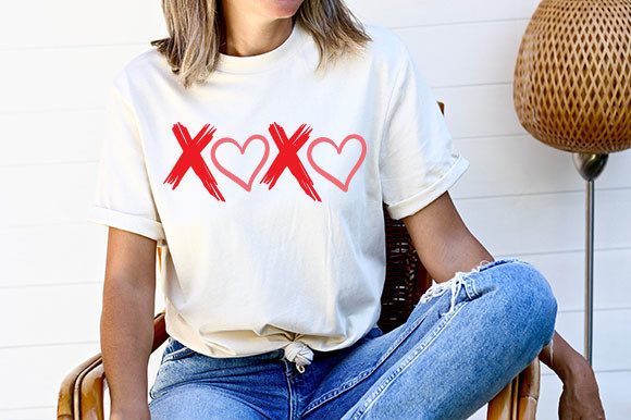 Xoxo Valentine Day SVG T-Shirt Design